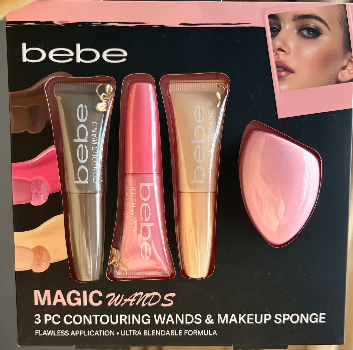 Bebe Magic Wands 3-Piece Contouring Wands & Makeup Sponge set*