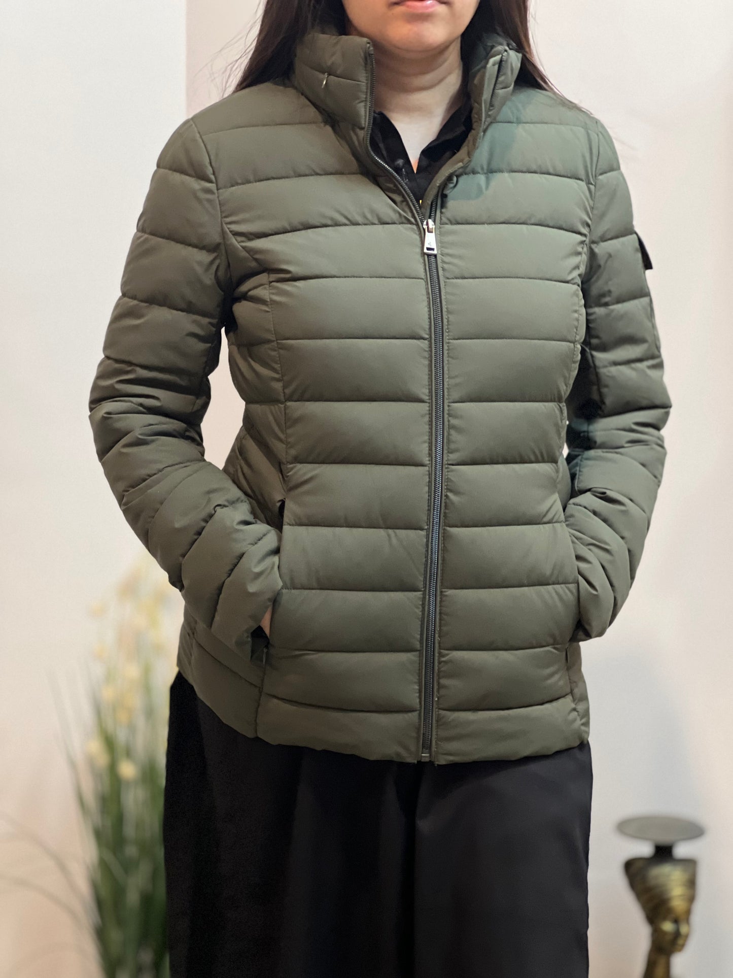 Ralph Lauren Stretch Puffer Olive Jacket