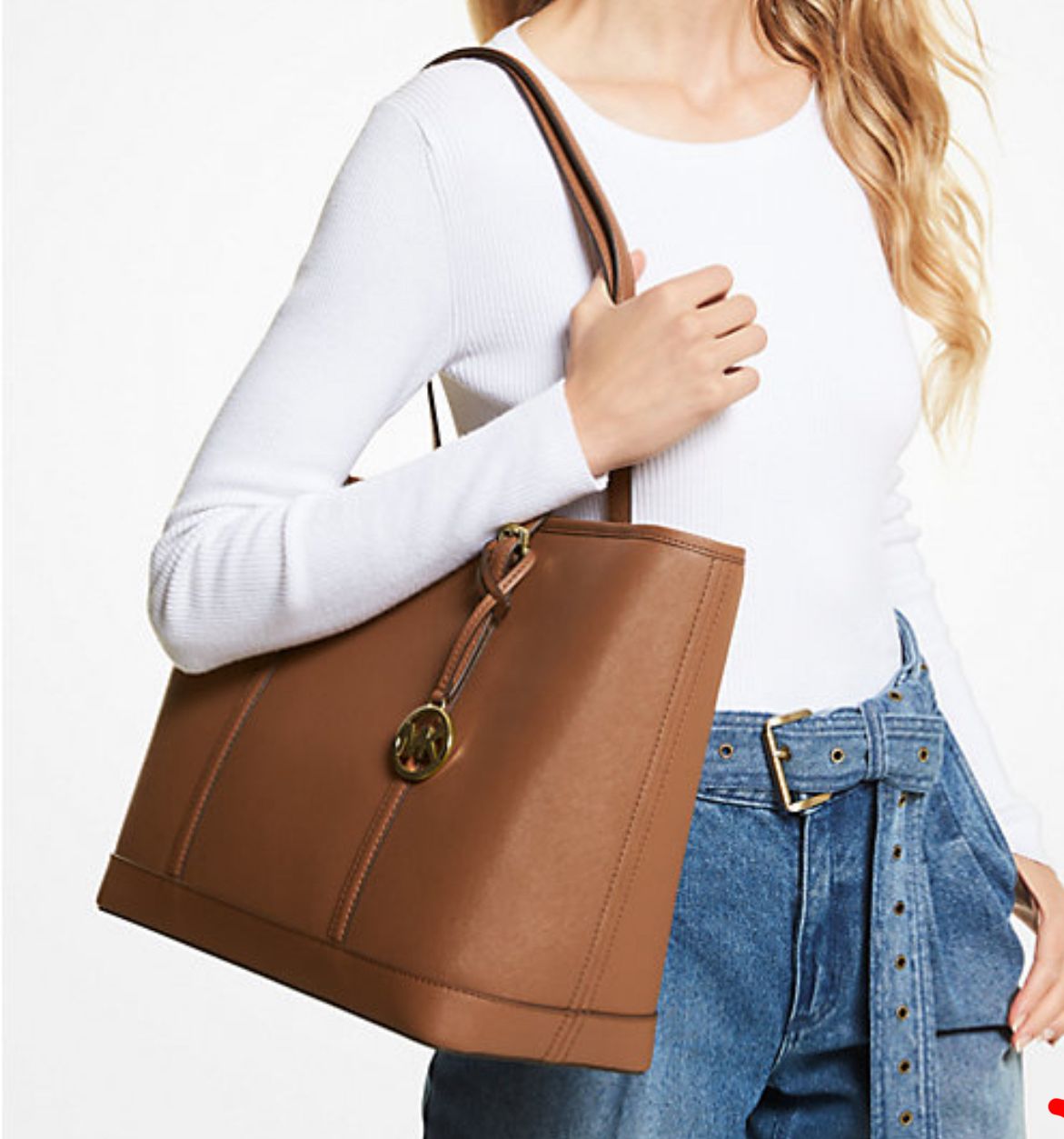 Michael Kors Jet Set Travel Large Saffiano Leather Tote Bag