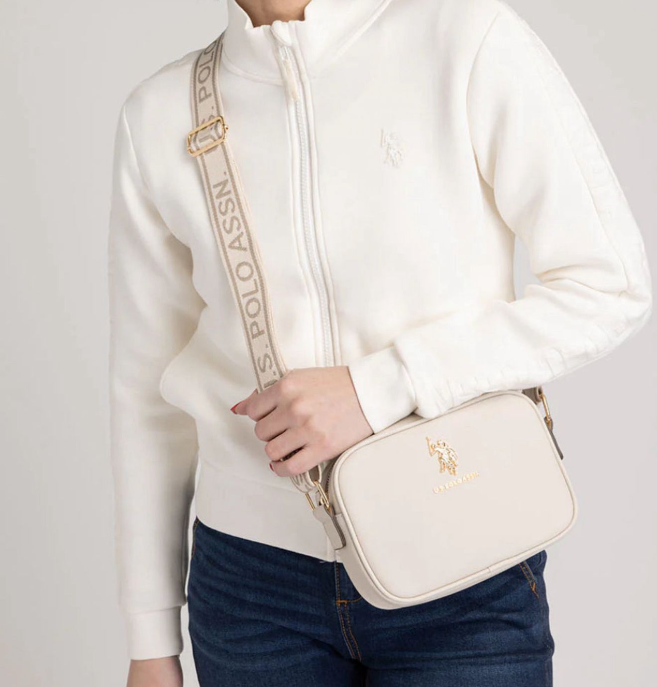 US Polo Crossbody Putty color