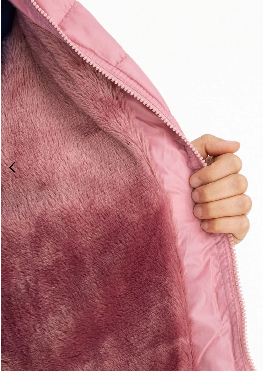 US Polo Cozy Fur Lined Vest Mauve Pink-PO