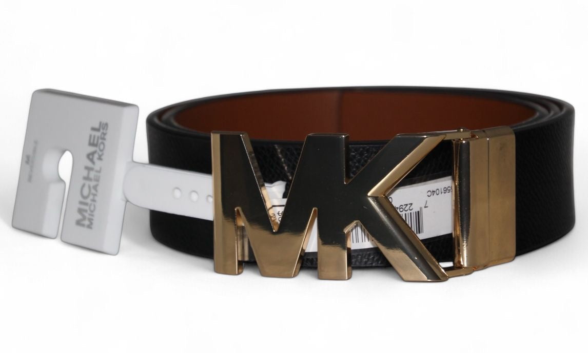 Michael Kors Women's Black/Brown Reversible Belt