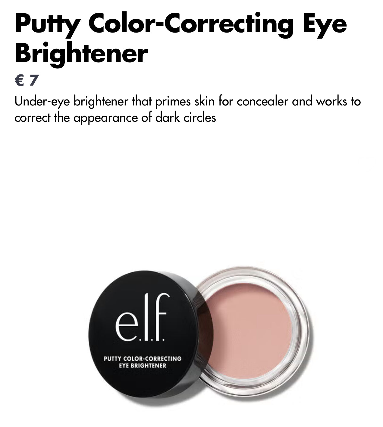 Elf Putty Color Correcting & Eye Brightener