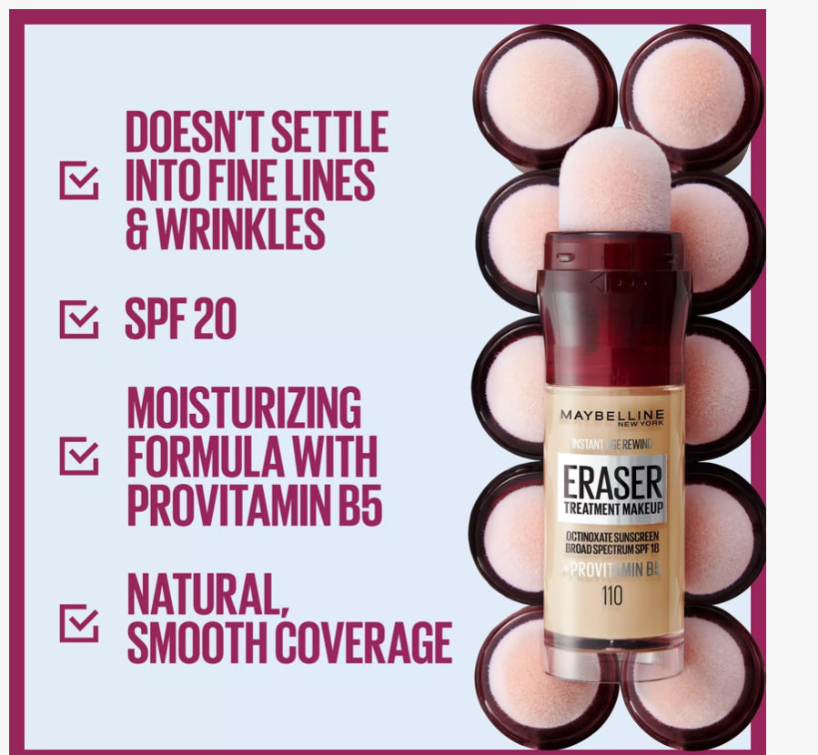 Maybelline Instant Age Rewind Eraser Treatment Foundation