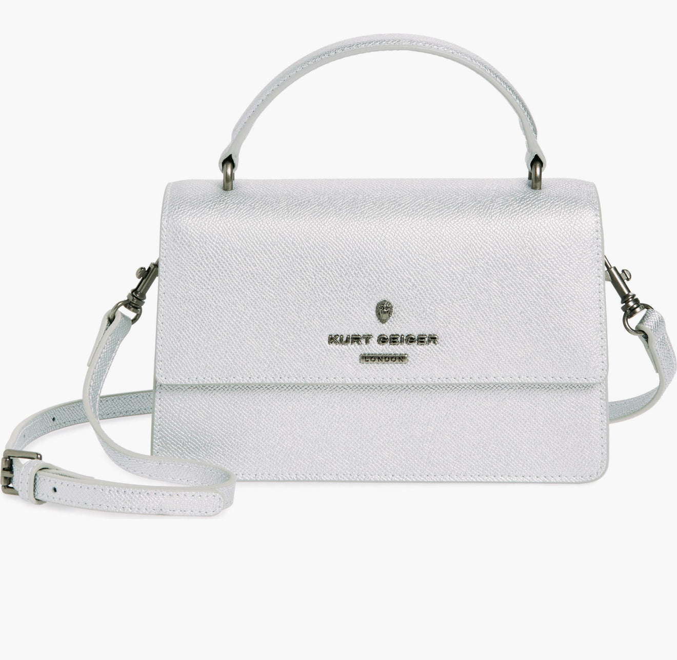 Kurt Geiger Richmond Top Handle Bag Silver