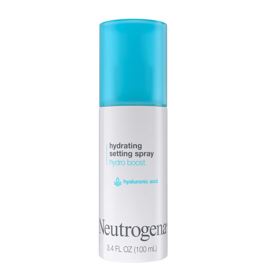 Neutrogena Hydro Boost Hydrating Makeup Setting Spray with Hyaluronic Acid, Longwear Facial Mist for Glowing Skin, 3.4 fl. oz