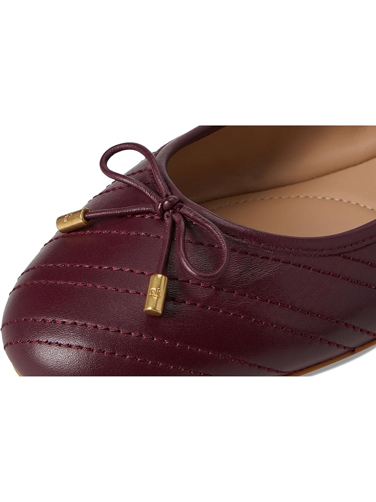 Ralph lauren Jayna Flats Burgundy