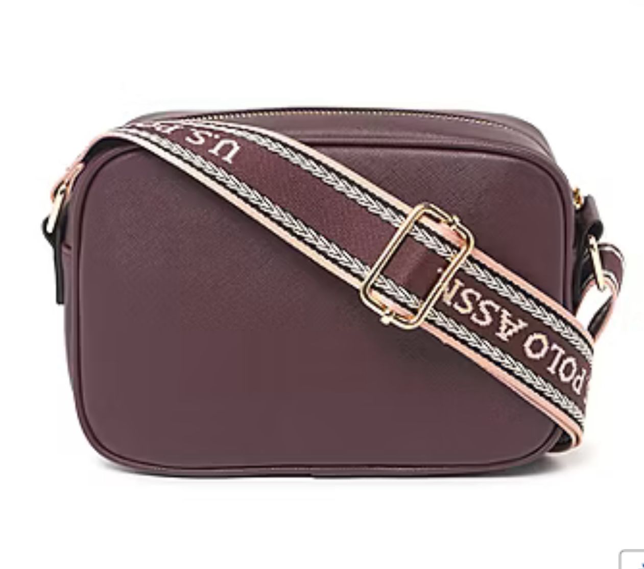 US Polo Crossbody Bag Burgundy