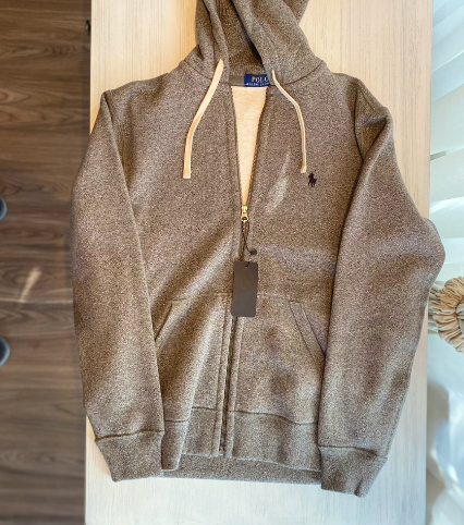 Ralph Lauren Zip-up Hoodie - DarkGrey