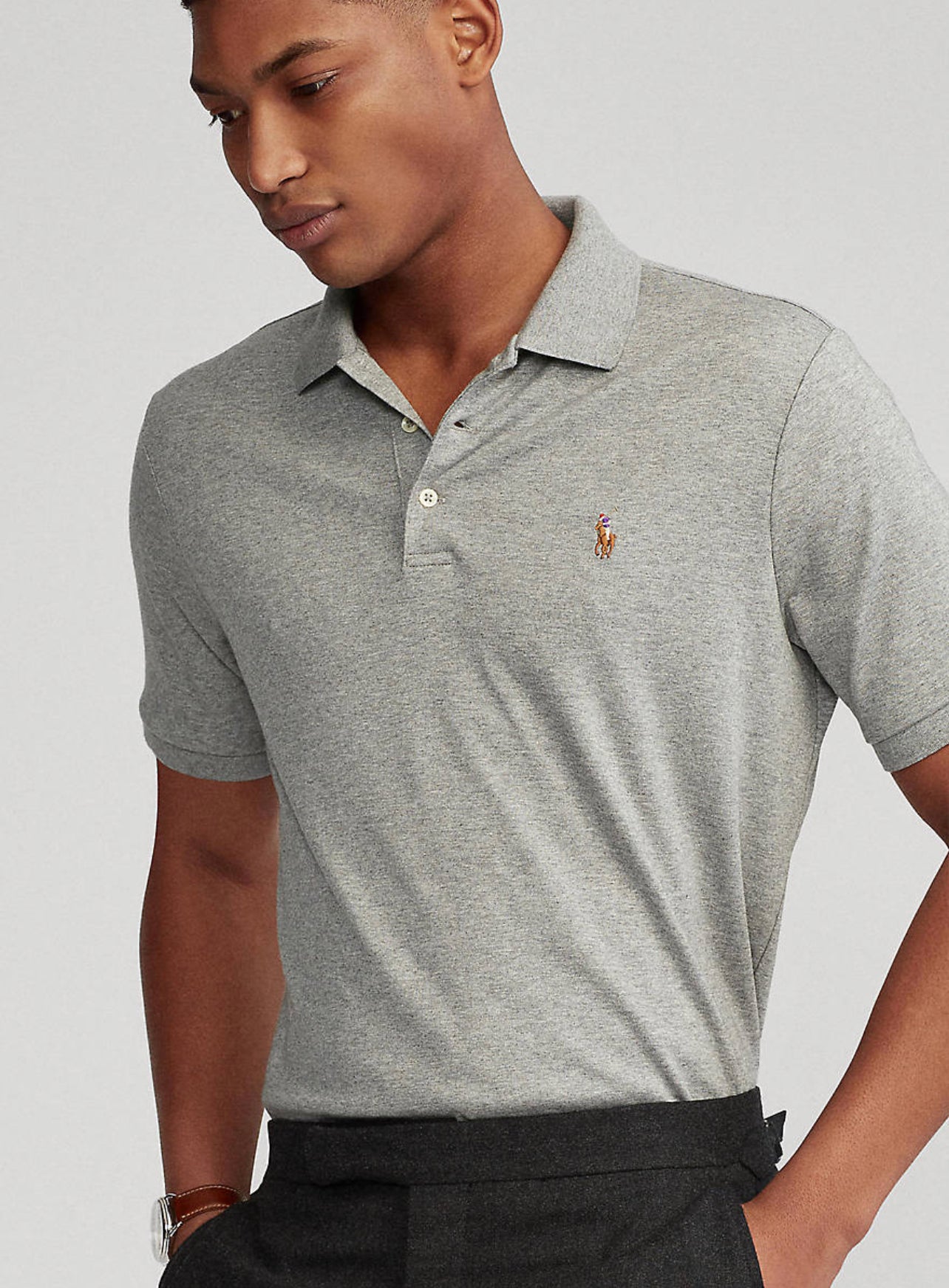 Ralph Lauren Small Pony Light Grey Polo