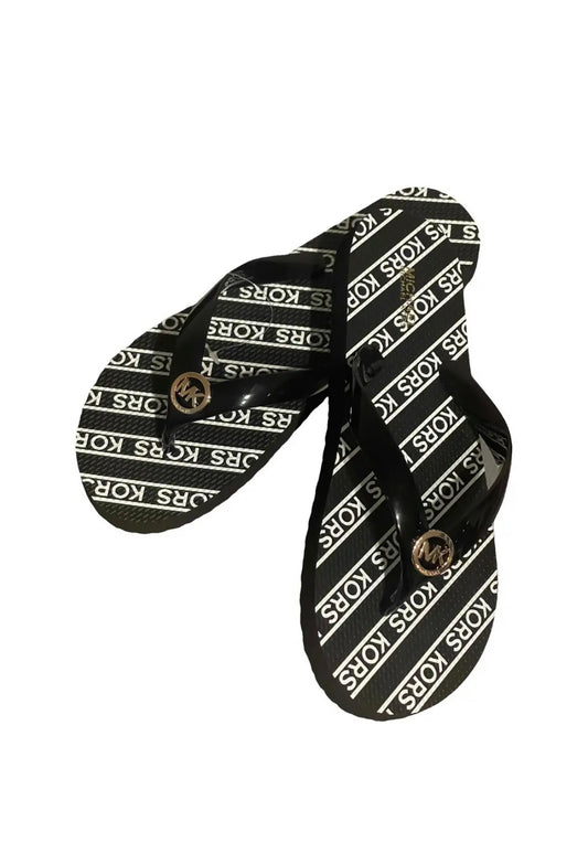 Michael Kors PVC Flip Flops Black