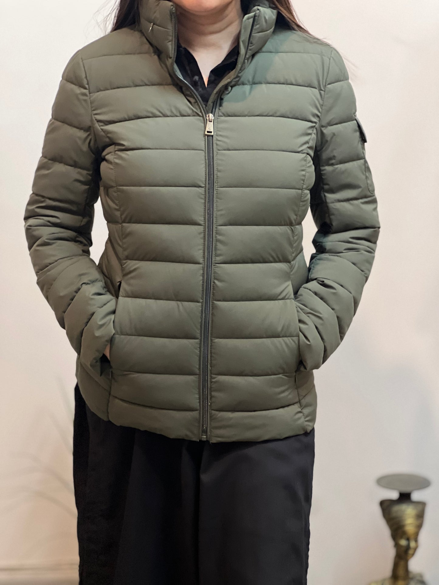 Ralph Lauren Stretch Puffer Olive Jacket