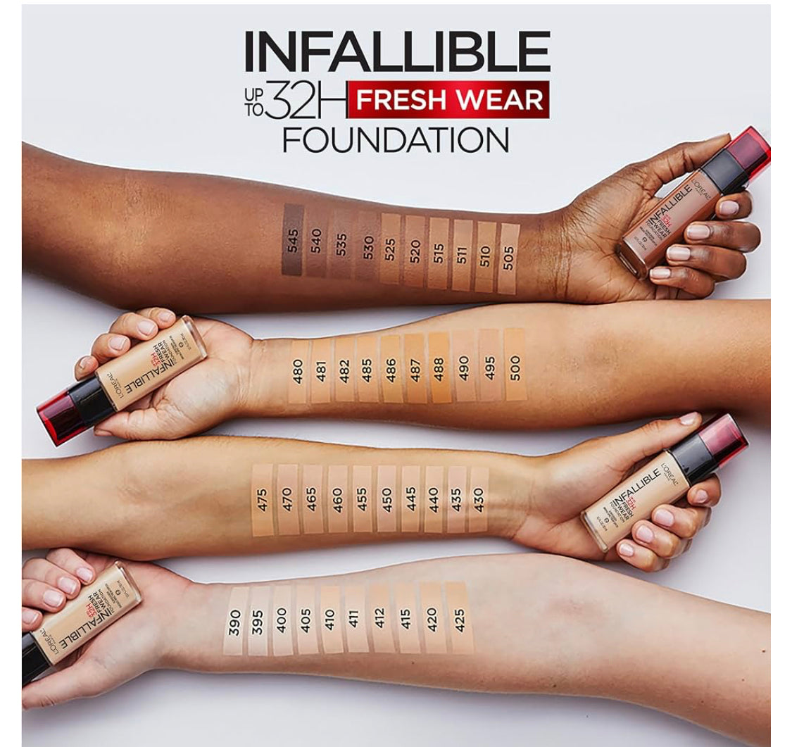 L'Oreal Paris Makeup Infallible Up to 32 Hour Fresh Wear Lightweight Foundation*