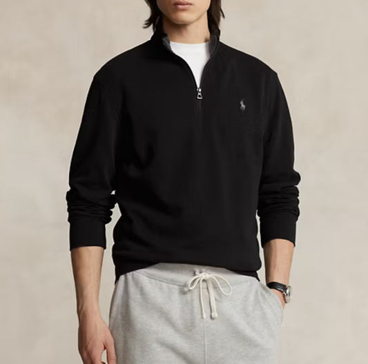 Ralph Lauren Luxury Jersey Quarter Zip Pullover