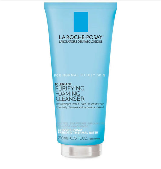 La Roche-Posay Toleriane Purifying Foaming Face Cleanser for Normal, Oily and Sensitive Skin, 6.76 fl oz-PO