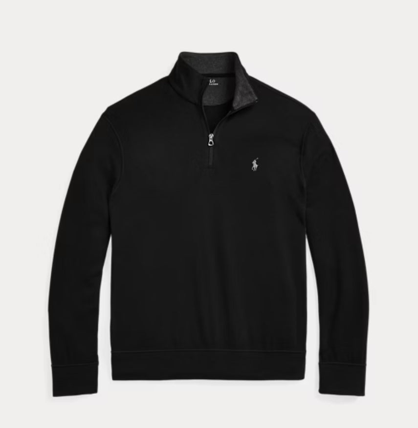 Ralph Lauren Luxury Jersey Quarter Zip Pullover