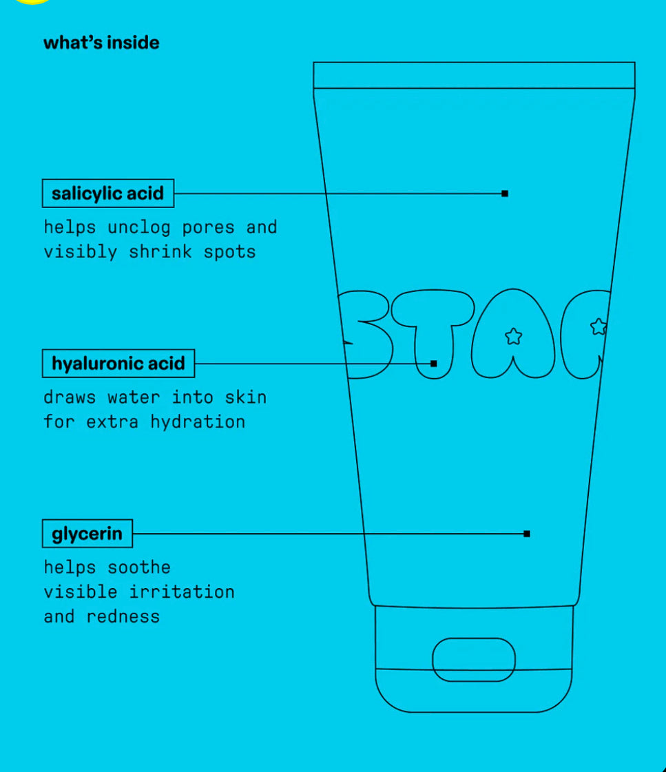 StarFace Starface Star Wash + Salicylic Acid Foaming Facial Cleanser