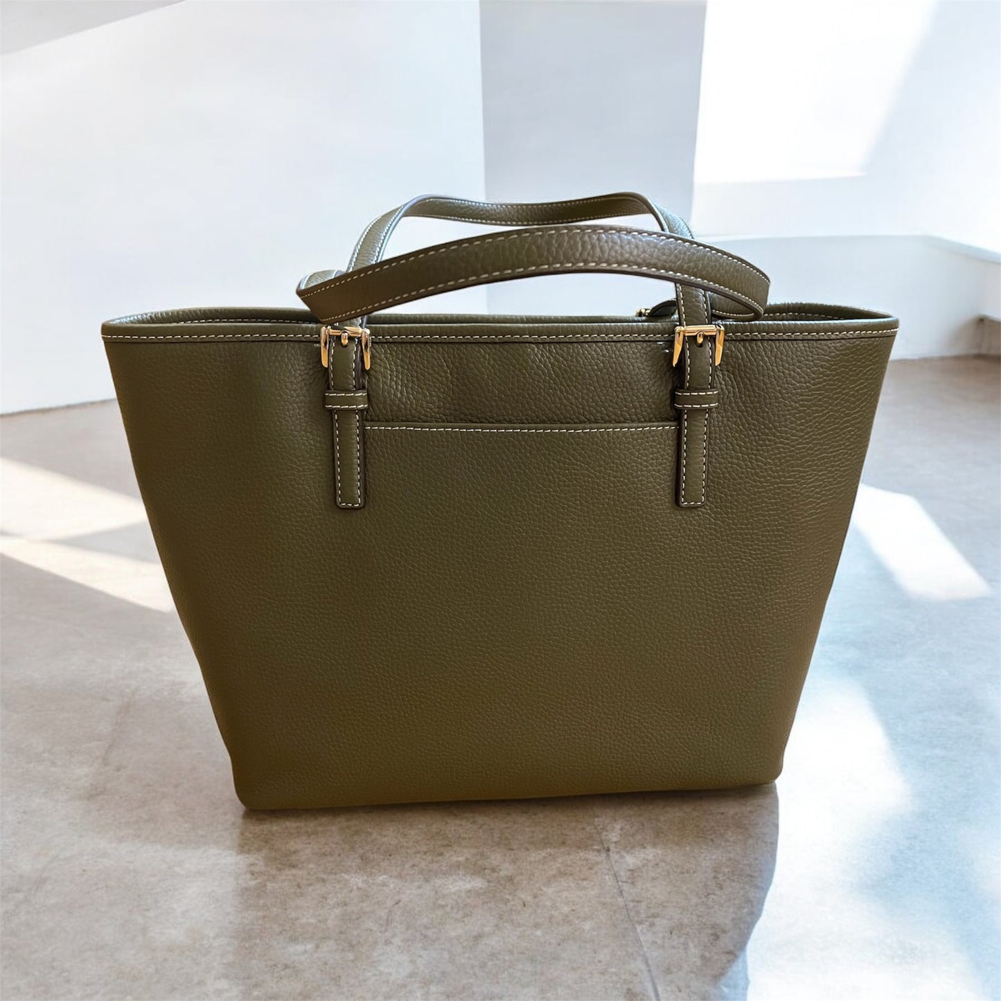 Michael Kors Jet Set Medium Olive Tote