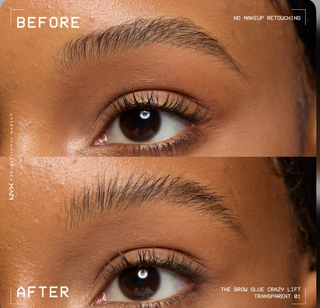 NYX The Brow Glue Crazy Lift, Brow Lamination Gel- Transparent