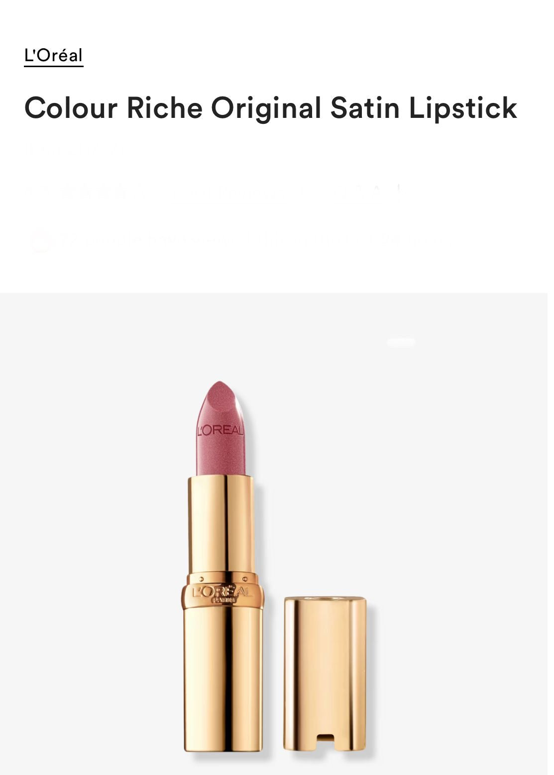 L'Oréal Colour Riche Original Satin Lipstick
