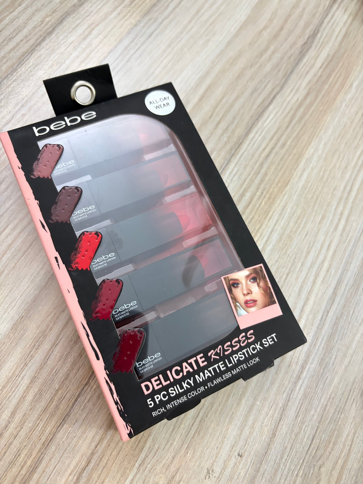 Bebe Delicate Kisses 5-piece silky matte lipstick set *