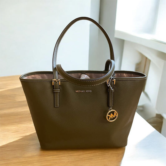 Michael Kors Jet Set Medium Olive Tote