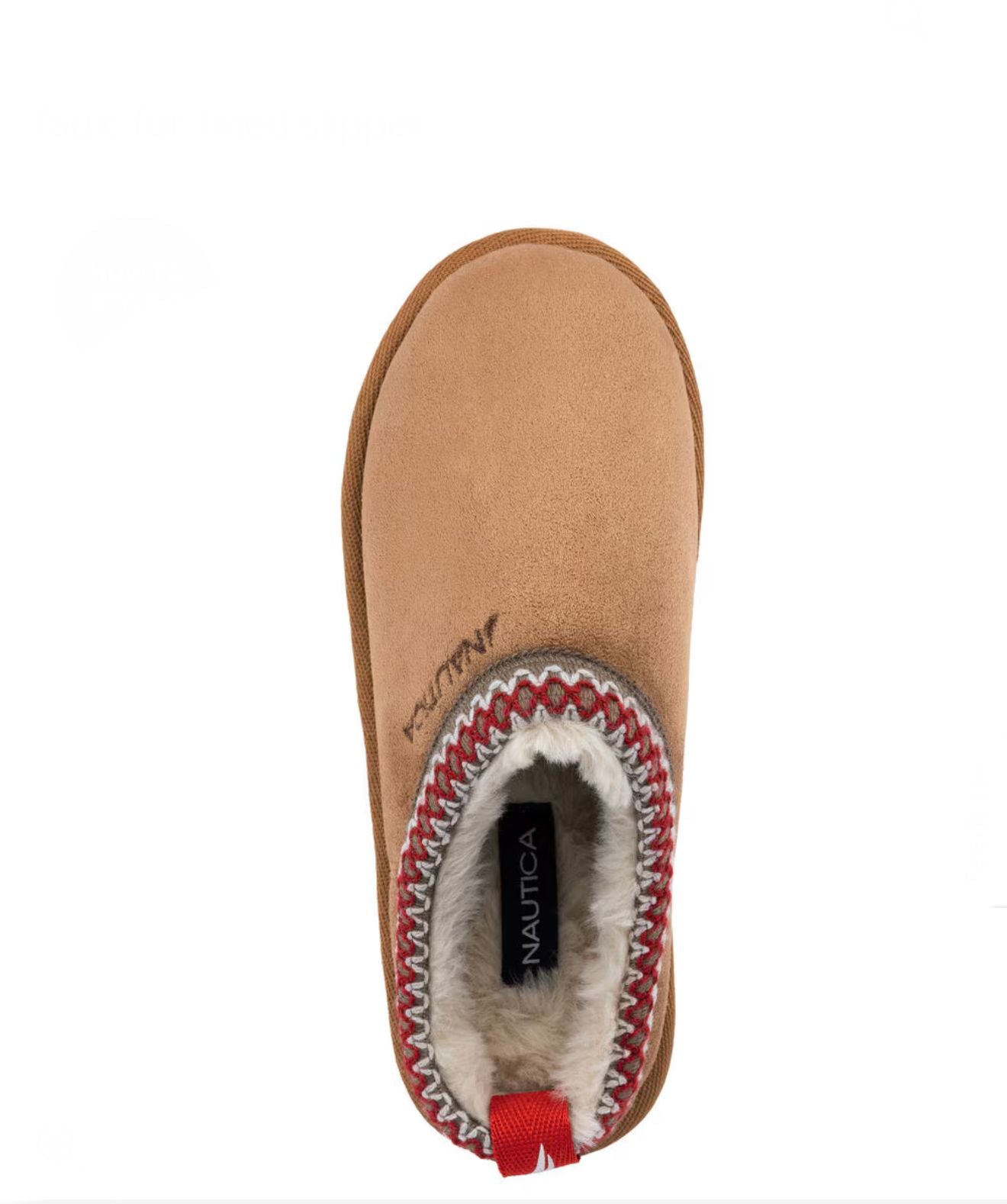Nautica fur lined slip on shoes