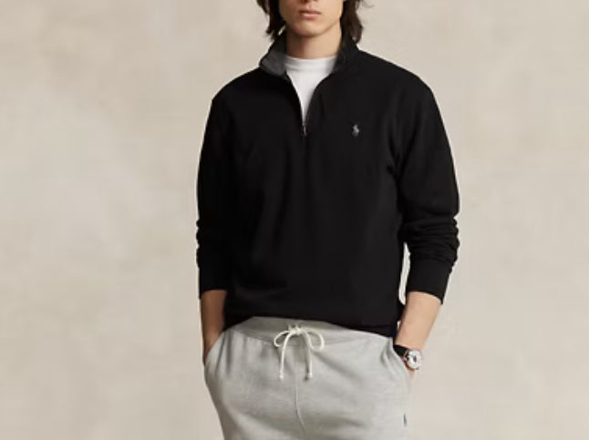 Ralph Lauren Luxury Jersey Quarter Zip Pullover