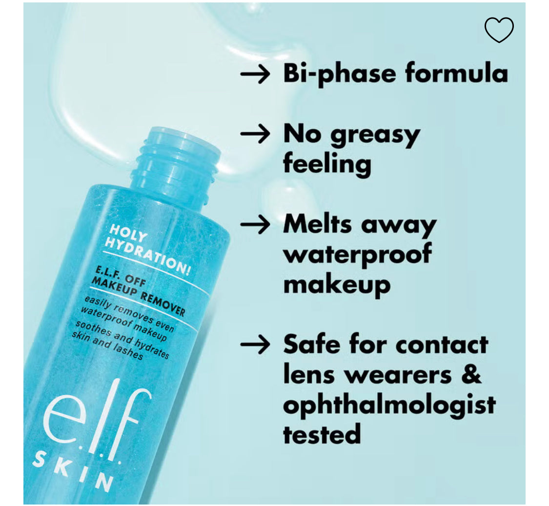 Elf Holy Hydration Makeup Remover