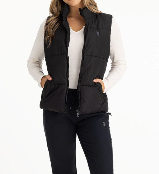 US Polo Classic Puffer Vest Black-PO