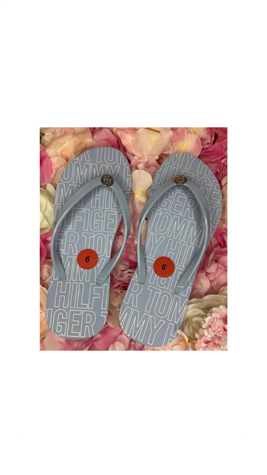 Tommy Hilfiger Powder Blue Flip Flops