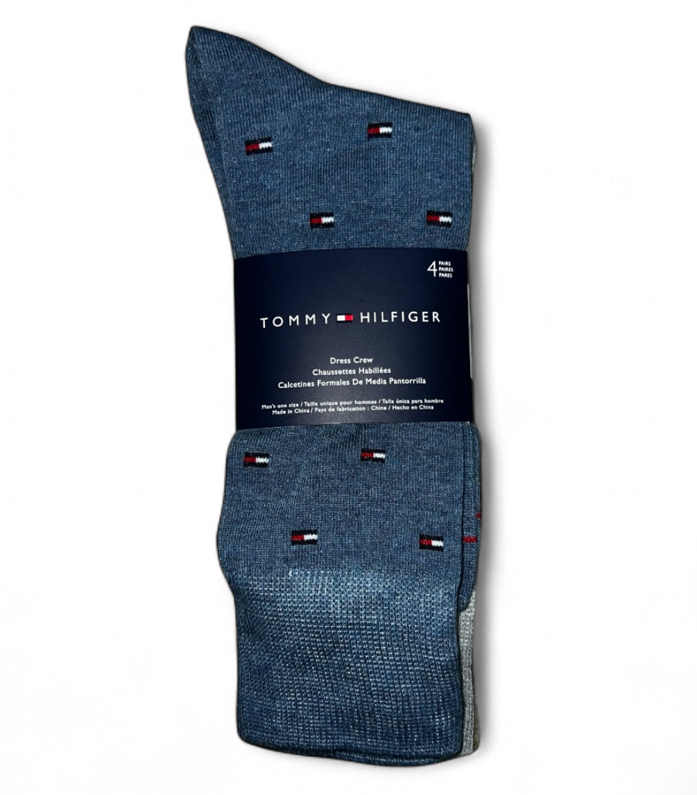 Tommy Hilfiger full logo pack of 4 men’s socks