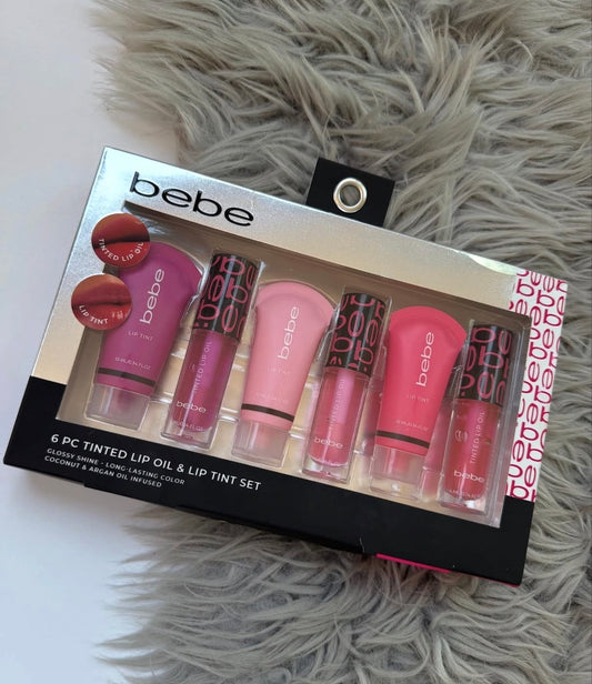 Bebe 6 Piece Tinted Lip Oil & Lip Tint Set*