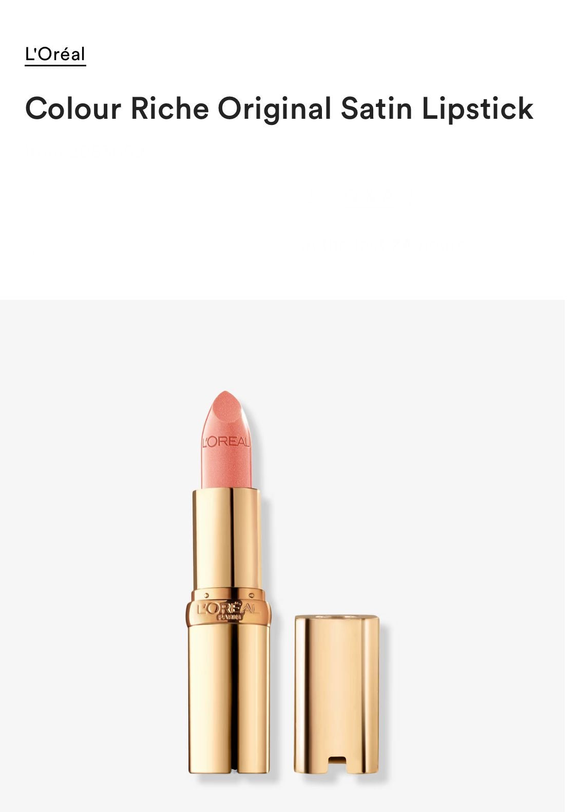 L'Oréal Colour Riche Original Satin Lipstick