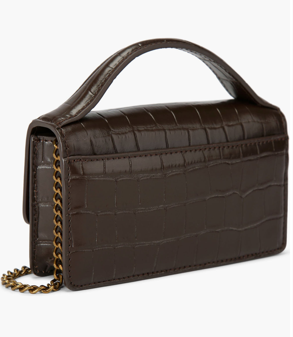 Kurt Geiger Bond Croc Top Handle Bag-PO