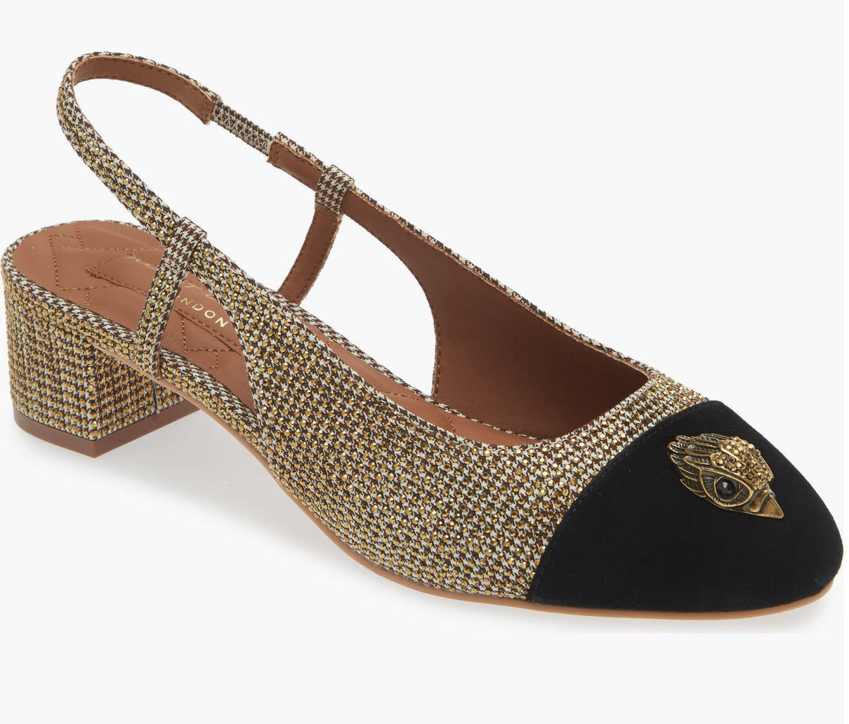 Kurt Geiger Sloane Crystal Embellished Slingblack-PO