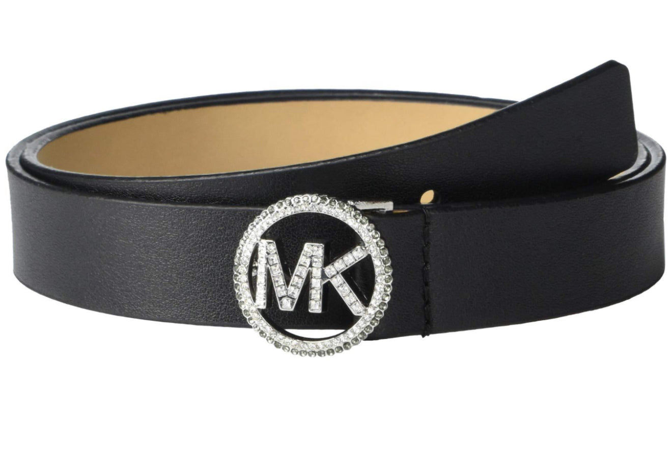 Michaek Kors 25mm Pave Logo Belt-PO