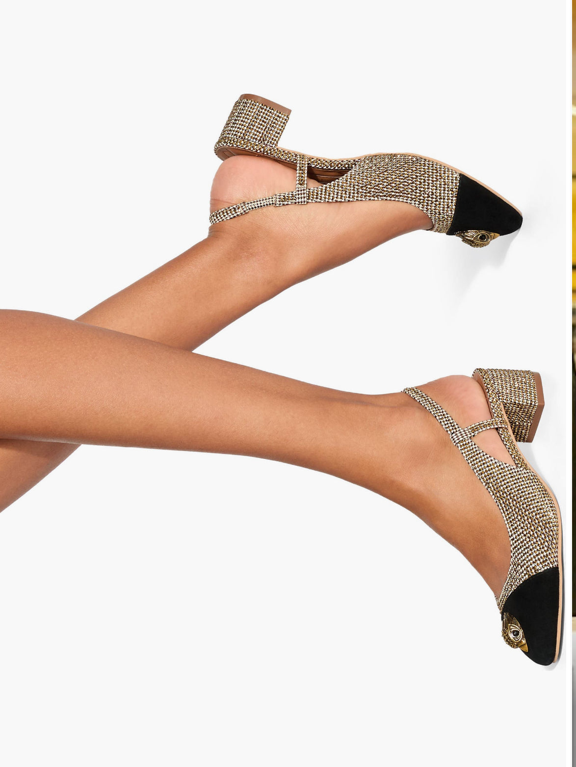 Kurt Geiger Sloane Crystal Embellished Slingblack-PO