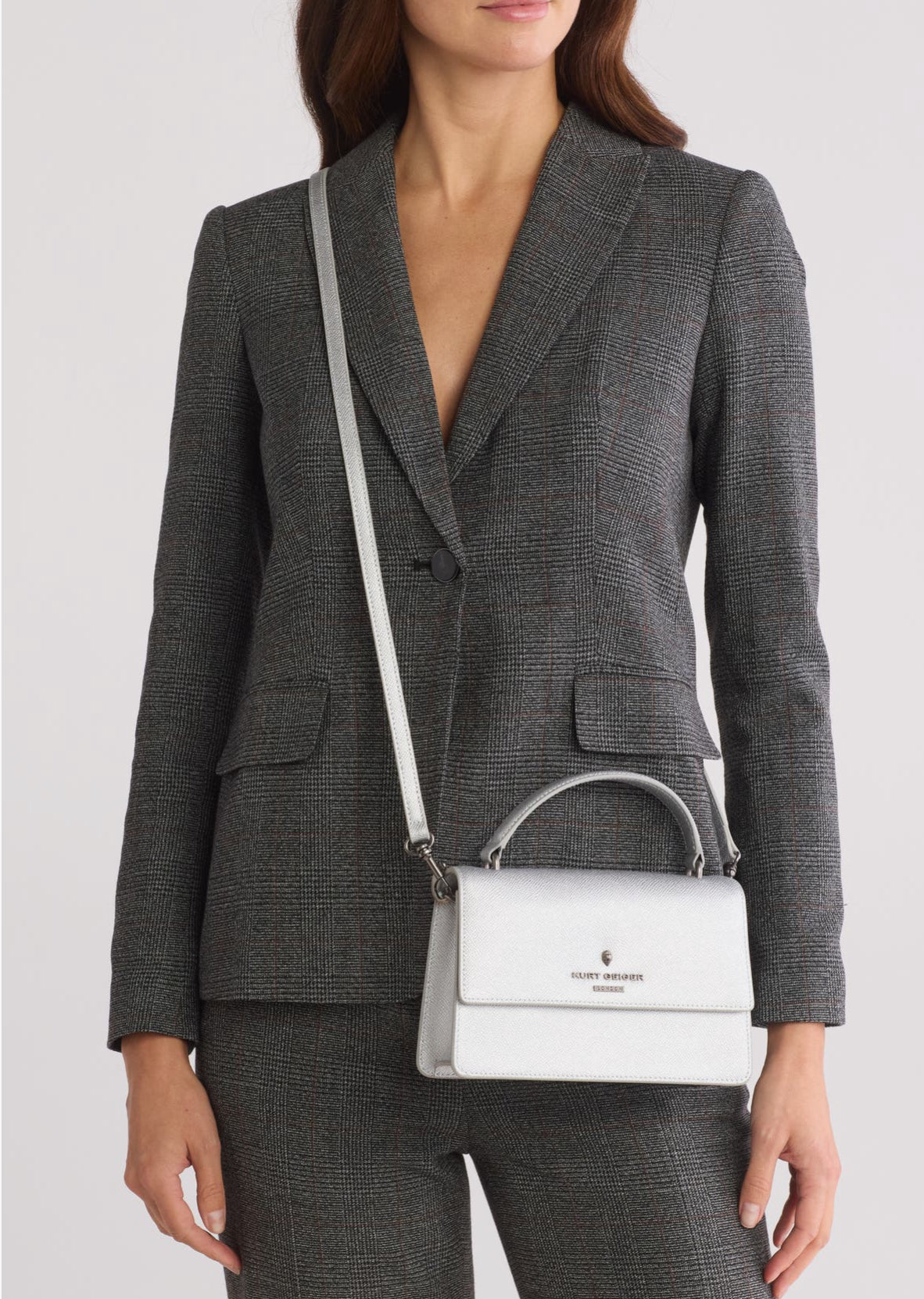 Kurt Geiger Richmond Top Handle Bag Silver