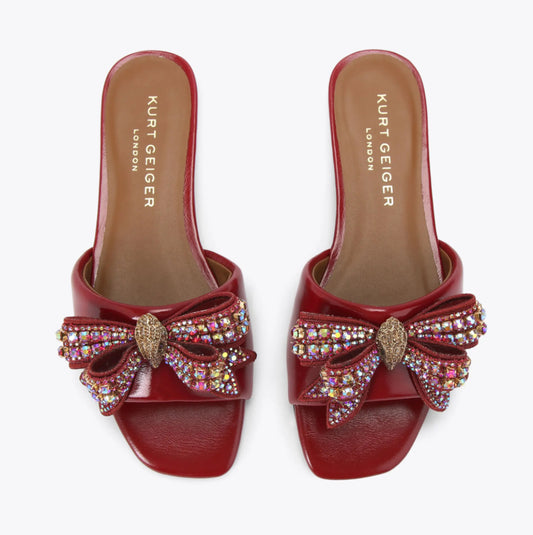 Kurt Geiger Kesington Bow Embellished Sandal-PO