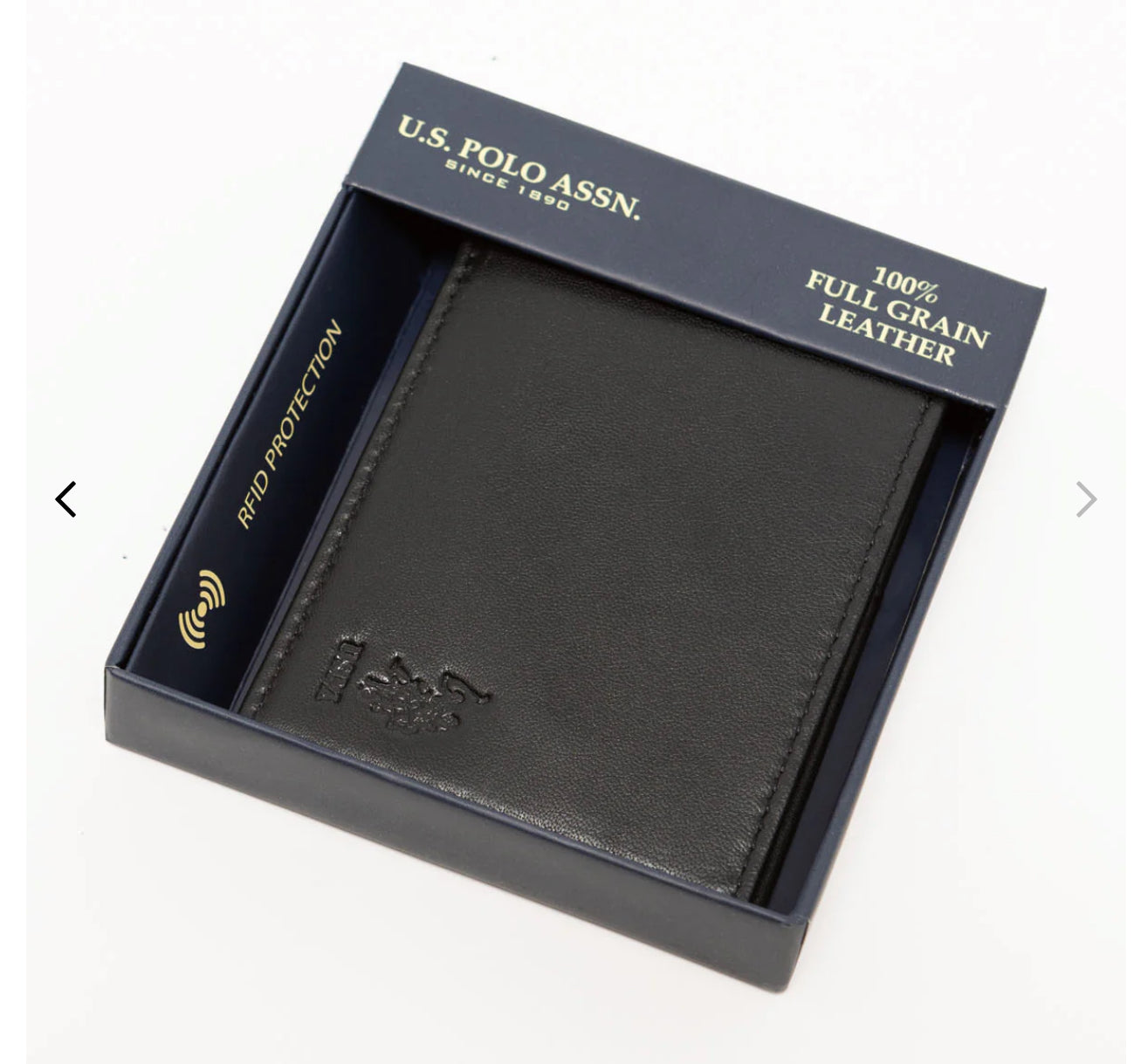 US Polo Men’s Leather Bifold Wallet