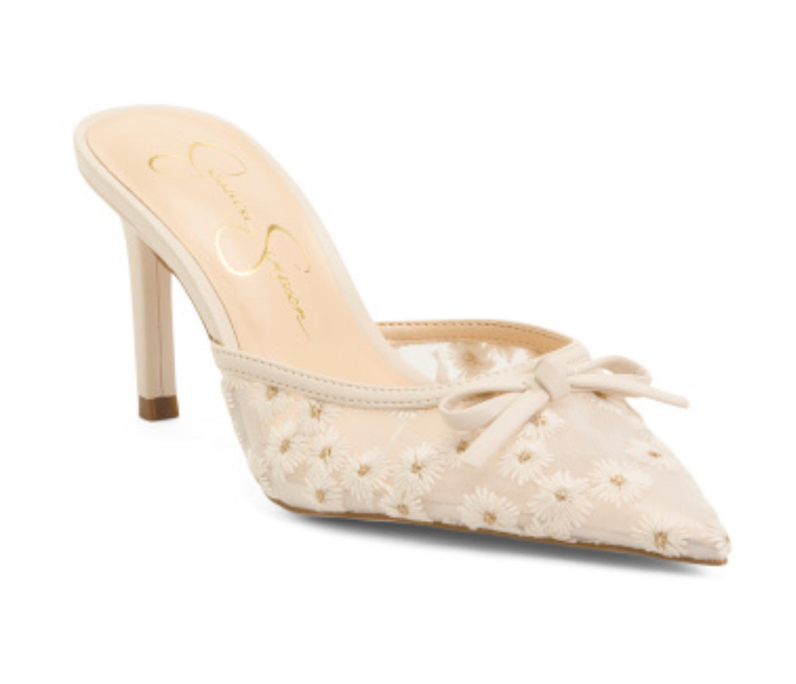 Jessica Simpson Dolly Daisy Mules-PO