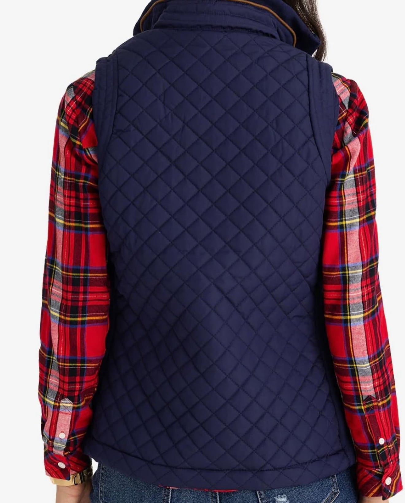 US Polo Women’s Quilted Vest Navy-PO