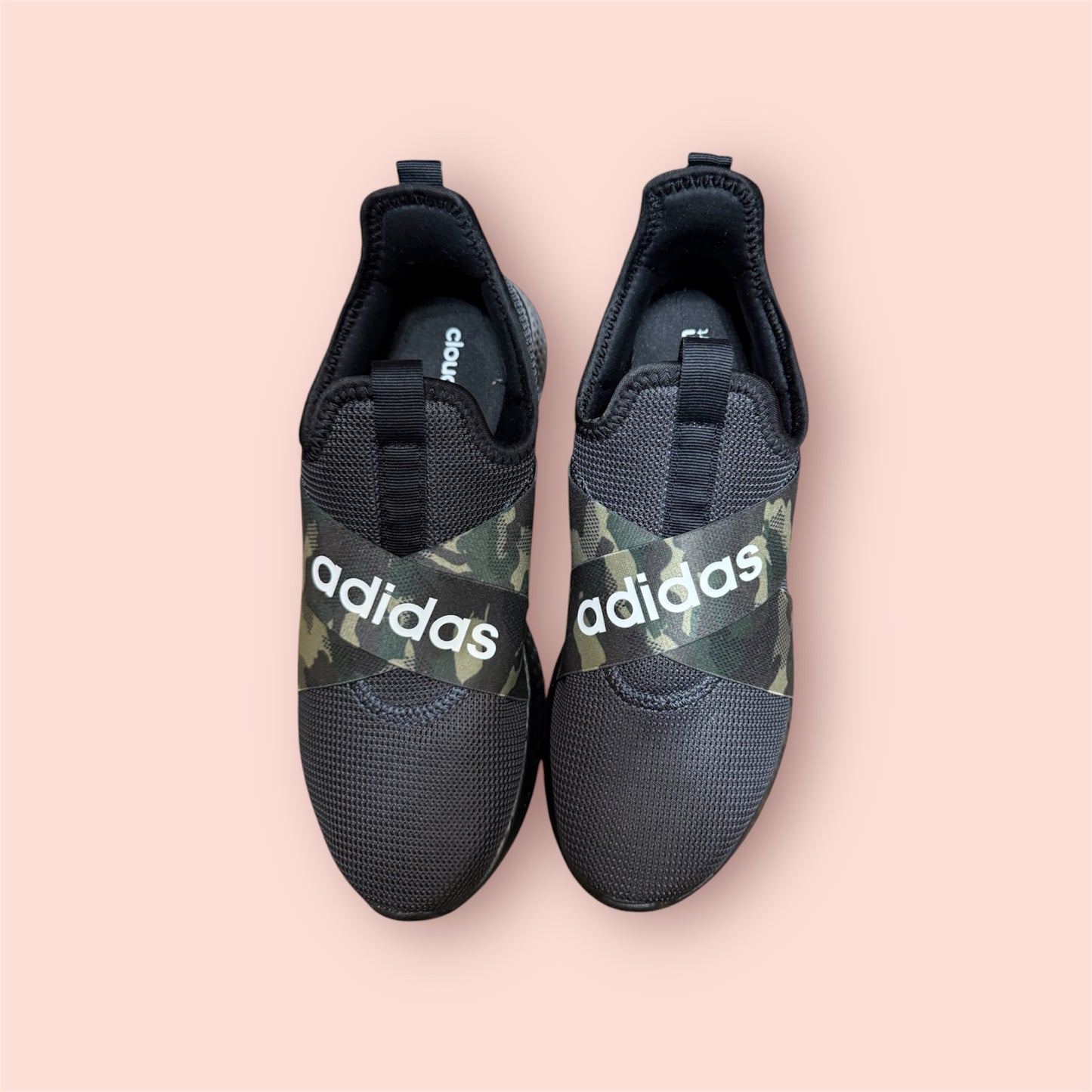 Adidas Cloudfoam Comfort Camouflage Women’s Slip On Sneakers-PO