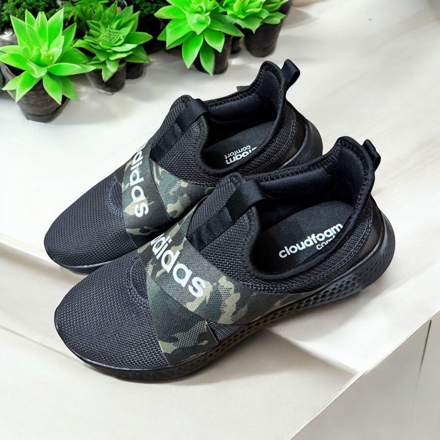 Adidas Cloudfoam Comfort Camouflage Women’s Slip On Sneakers-PO