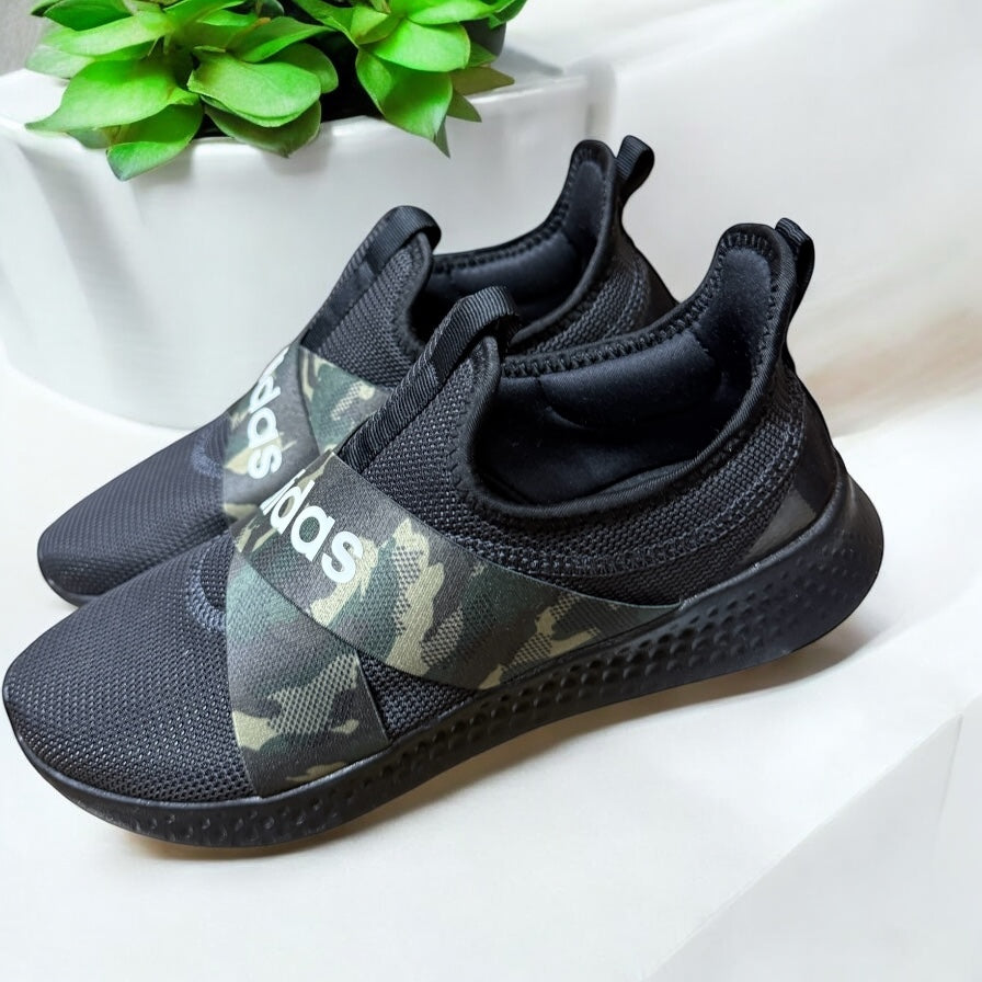 Adidas Cloudfoam Comfort Camouflage Women’s Slip On Sneakers-PO