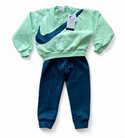 Nike Fleece Aqua Green/Blue Sweatshirt Set 4T