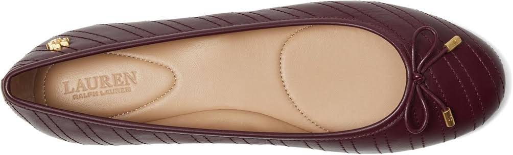 Ralph lauren Jayna Flats Burgundy