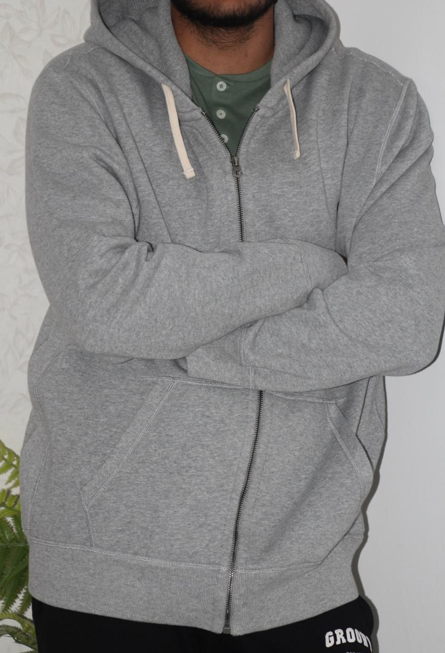 Ralph Lauren Zip-up Hoodie- Dark grey