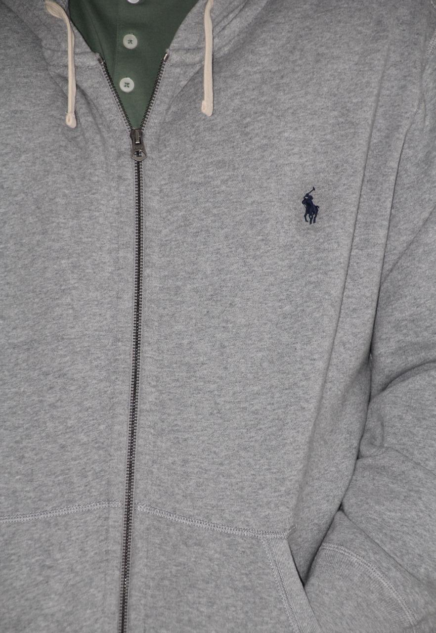 Ralph Lauren Zip-up Hoodie- Dark grey